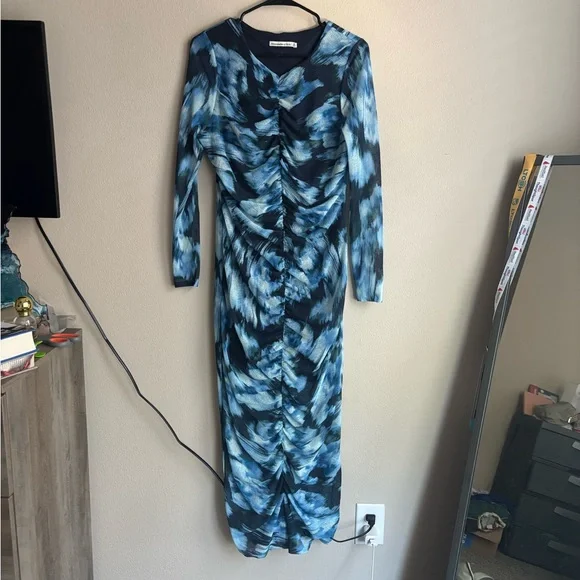 Stylish Blue Patterned Abercrombie Dress - Picture 2 of 8